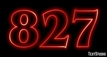 827 Tekst Effect