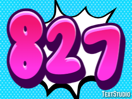 827 Tekst Effect