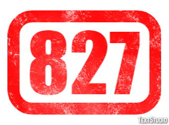 827 Tekst Effect