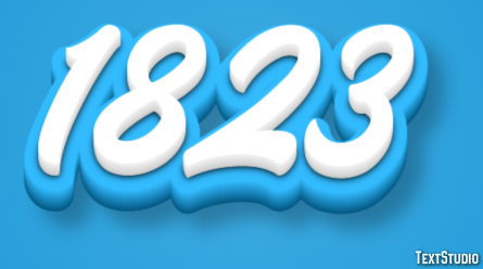 1823 Text Effect