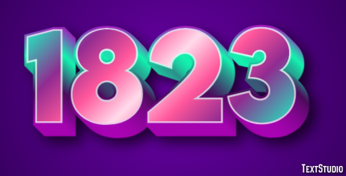 1823 Text Effect