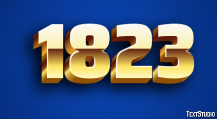 1823 Text Effect