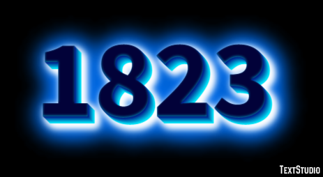 1823 Text Effect
