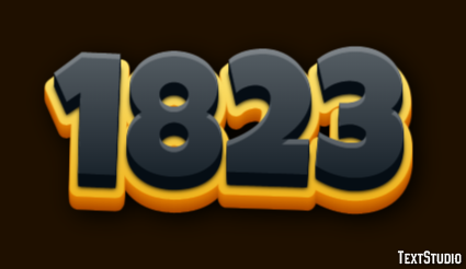 1823 Text Effect