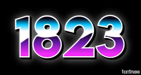 1823 Text Effect