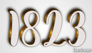 1823 Tekst effect