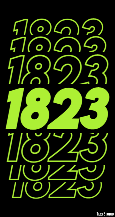 1823 Text Effect