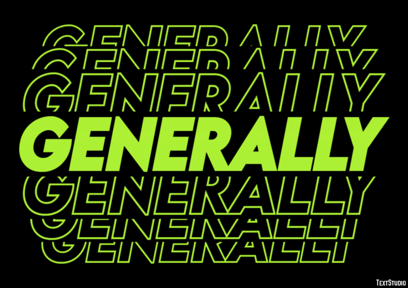 Generally Text Effect