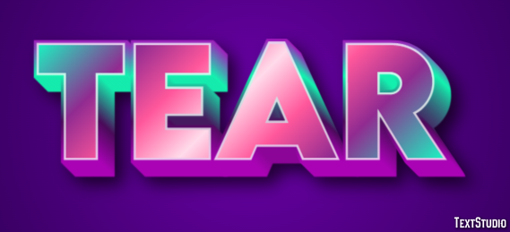 Tear Text Effect