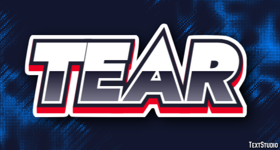 Tear Text Effect