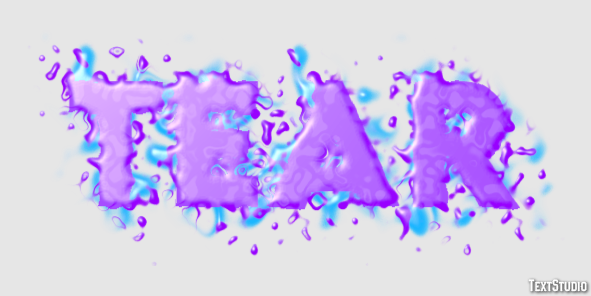 Tear Text Effect