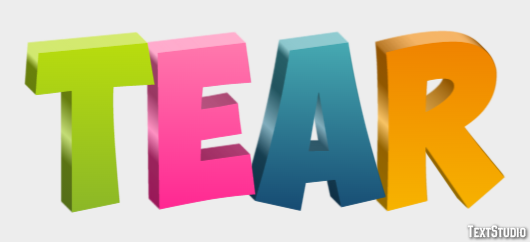 Tear Text Effect