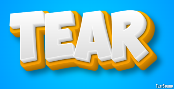 Tear Text Effect