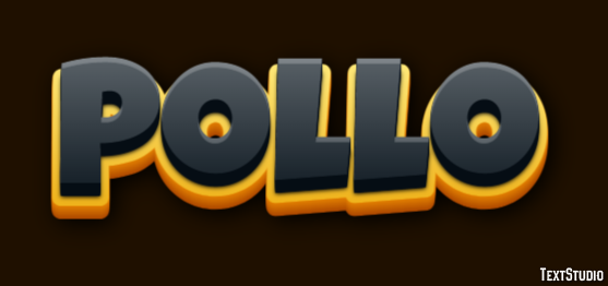 Pollo Efecto de Texto
