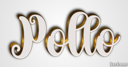 Pollo Efecto de Texto