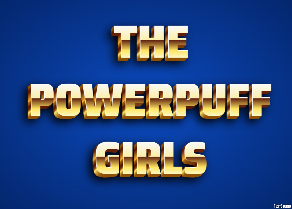 The Powerpuff Girls Effet de Texte