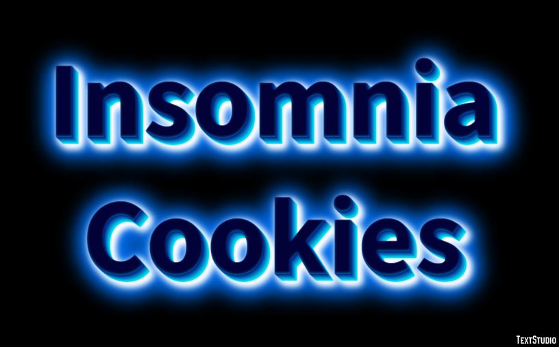 Insomnia Cookies Efecto de Texto