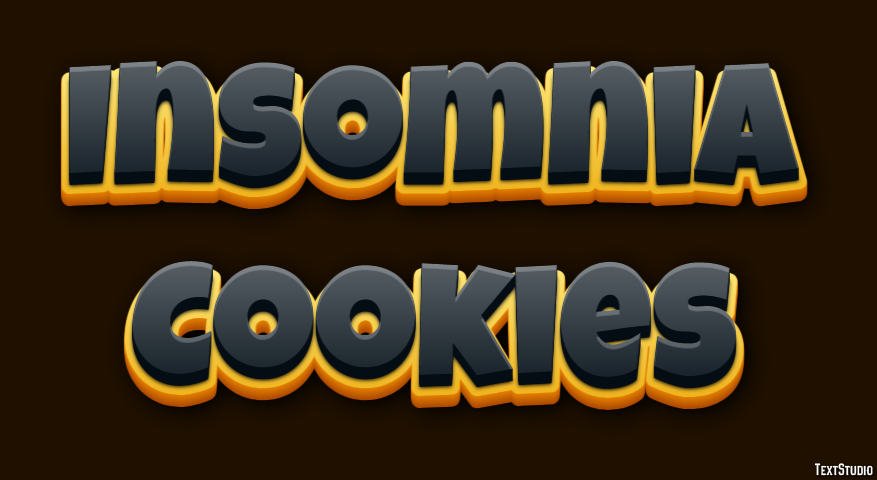 Insomnia Cookies Efecto de Texto