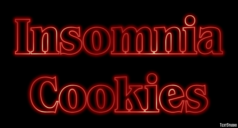Insomnia Cookies Efecto de Texto