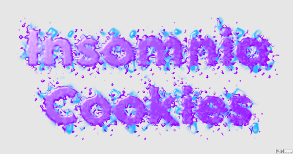 Insomnia Cookies Efecto de texto