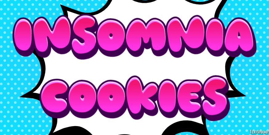 Insomnia Cookies Efecto de Texto