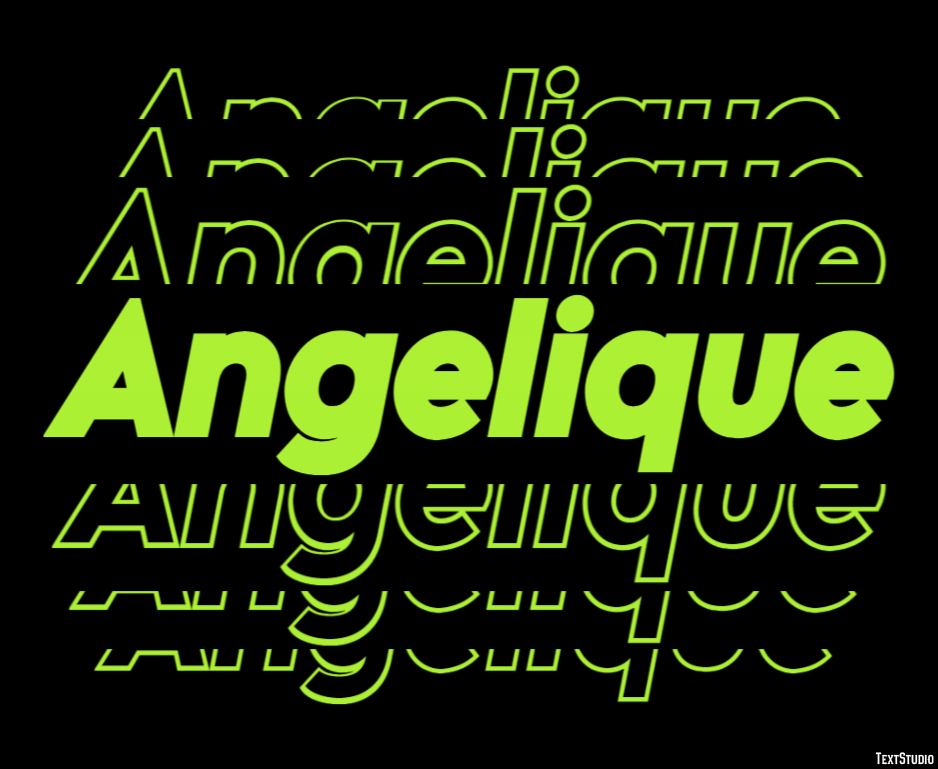Angelique Text Effect