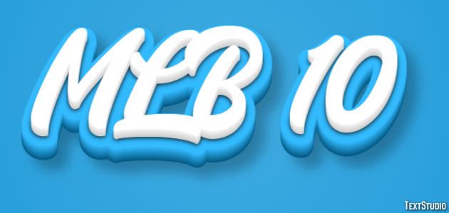 MLB 10 Text effect