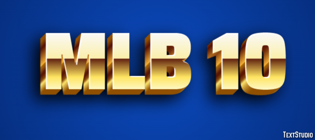 MLB 10 Effetto testo