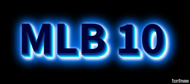 MLB 10 Effetto testo