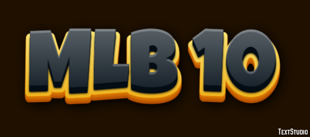 MLB 10 Effetto testo