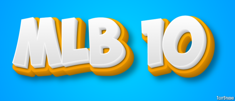 MLB 10 Effetto testo