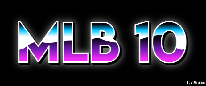 MLB 10 Text effect