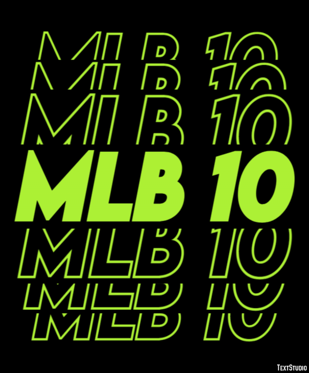MLB 10 Effetto testo
