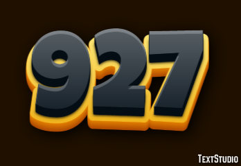 927 Text effect