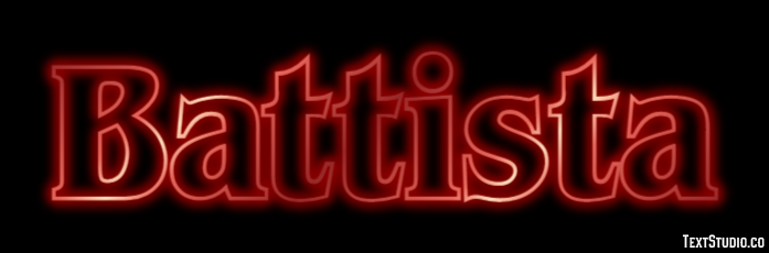 Battista Effetto testo