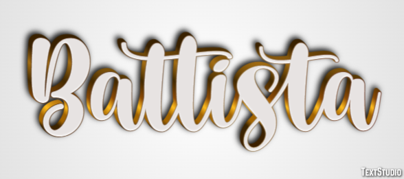 Battista Effetto testo
