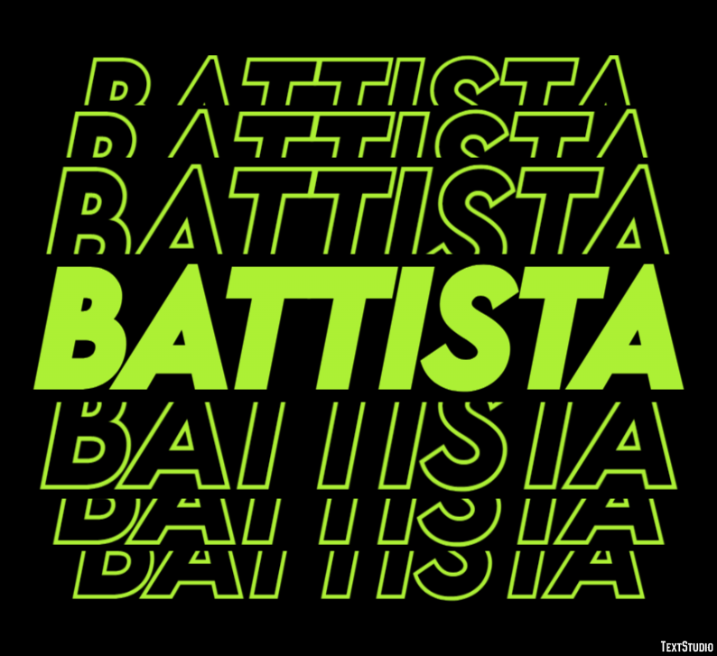 Battista Effetto testo