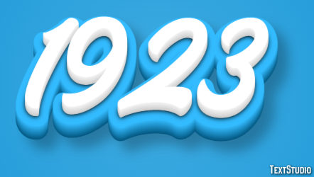 1923 Text Effect