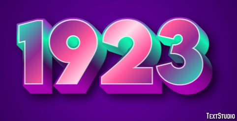 1923 Text Effect