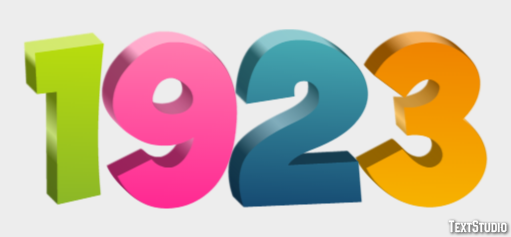 1923 Text Effect