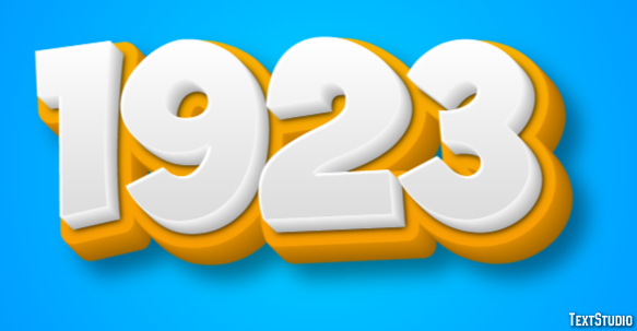 1923 Text Effect
