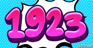 1923 Text Effect