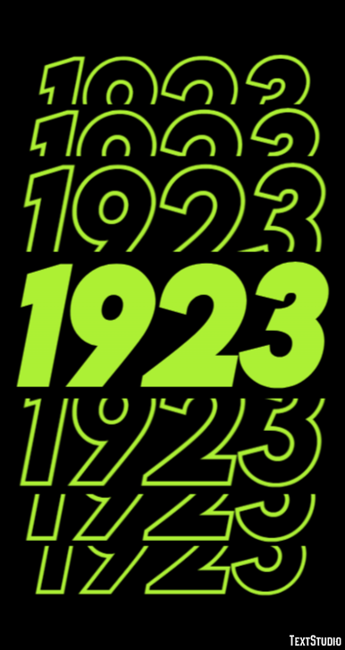 1923 Text Effect