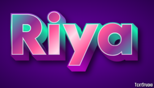 Riya Texteffekt