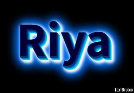Riya Effet de Texte