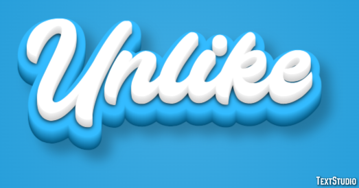 Unlike Text Effect