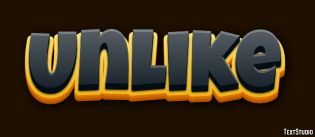 Unlike Text Effect