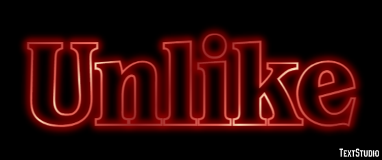 Unlike Text Effect