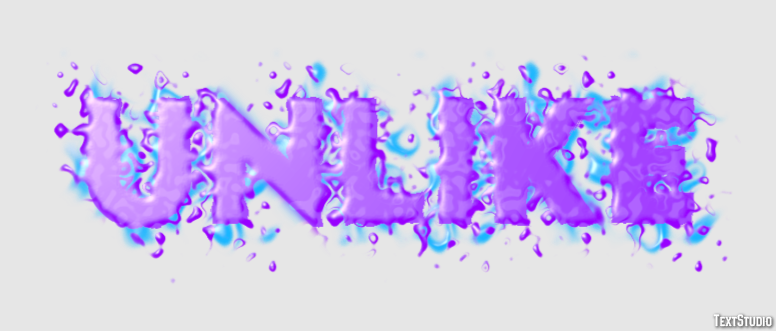 Unlike Text Effect