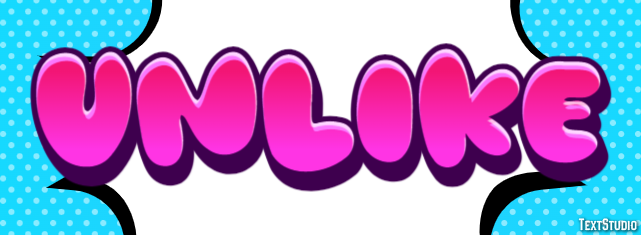 Unlike Text Effect